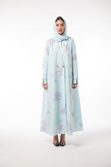 LB76 Abaya Baby Blue Taffetta