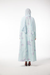 LB76 Abaya Baby Blue Taffetta