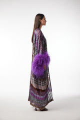 LB86 Kaftan Purple Organza