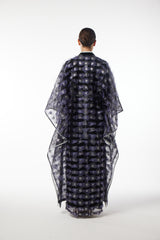 LB78 Kaftan S.Blue Organza