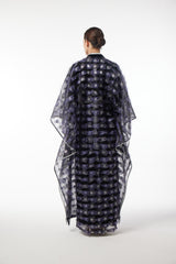 LB78 Kaftan S.Blue Organza