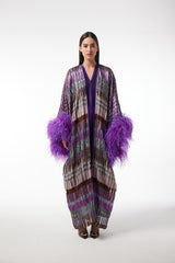 LB86 Kaftan Purple Organza