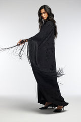 LB40 Black Abaya Arm Tarboosh