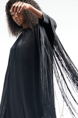 LB40 Black Abaya Arm Tarboosh