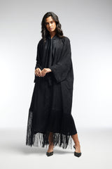 LB41 Black Abaya Bottom Tarboosh