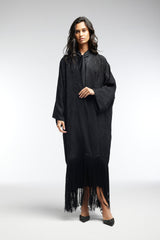 LB41 Black Abaya Bottom Tarboosh