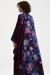 LB60 Maroon Abaya