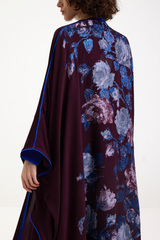 LB60 Maroon Abaya