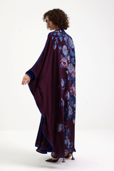 LB60 Maroon Abaya