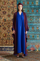 LB60 Maroon Abaya