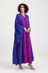 LB64 Purple Abaya