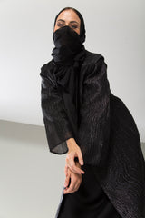 Abaya Black Organza