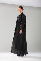 Abaya Black Organza