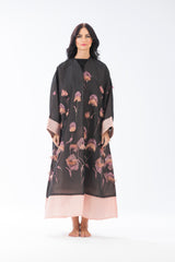 ABAYA FLORAL ORGANZA