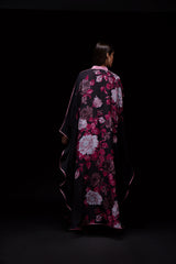 LB82 Kaftan Black Organza