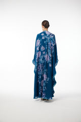 LB85 Kaftan Aqua Organza