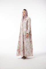 LB74 Abaya Pink Taffetta