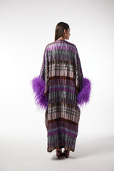 LB86 Kaftan Purple Organza