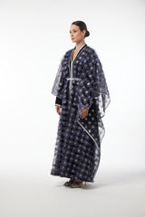 LB78 Kaftan S.Blue Organza