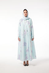 LB76 Abaya Baby Blue Taffetta