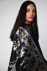 LB57 Silk Organza Abaya