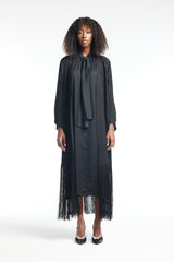 LB41 Black Abaya Bottom Tarboosh