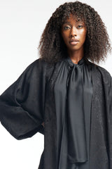 LB41 Black Abaya Bottom Tarboosh