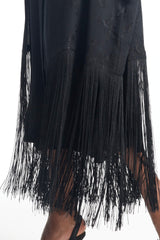 LB41 Black Abaya Bottom Tarboosh