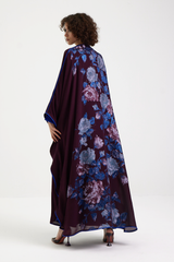 LB60 Maroon Abaya