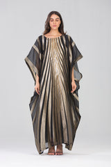 LB19 Kaftan Gold Striped Organza